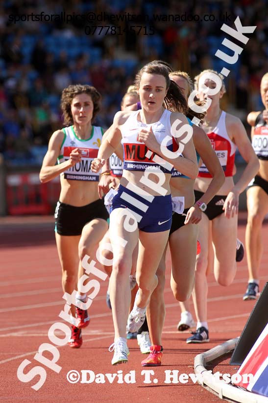 Womens 1500 metres, British Championships, Birmingham. Photo: David T. Hewitson/Sports for All Pics